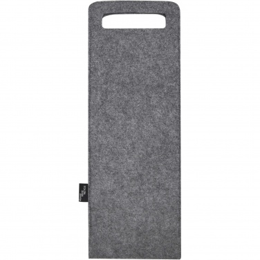 Logo trade corporate gift photo of: Felta 75 cl GRS recycled felt wine bag